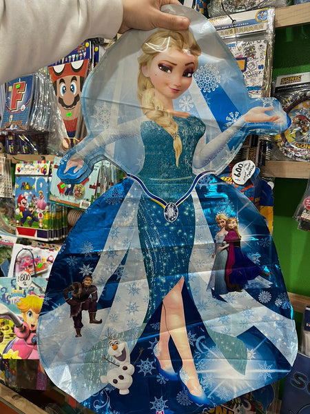 Globo metalizado silueta frozen 70 cm