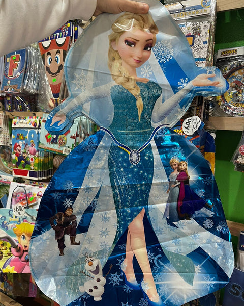 Globo metalizado silueta frozen 70 cm