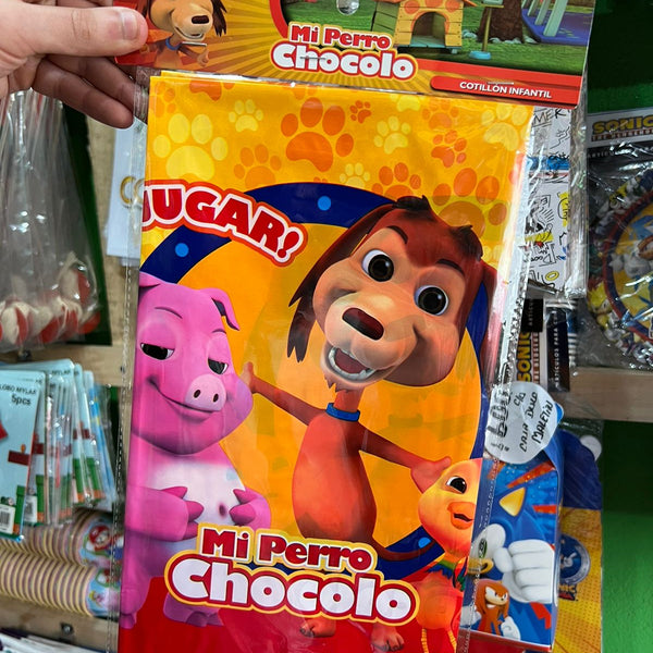 Mantel decorativo perro chocolo