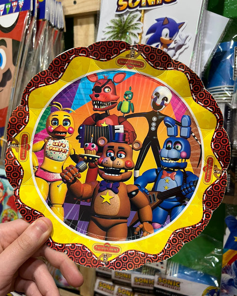 Platos five nights at freddy's digital paquete X 6 unidades