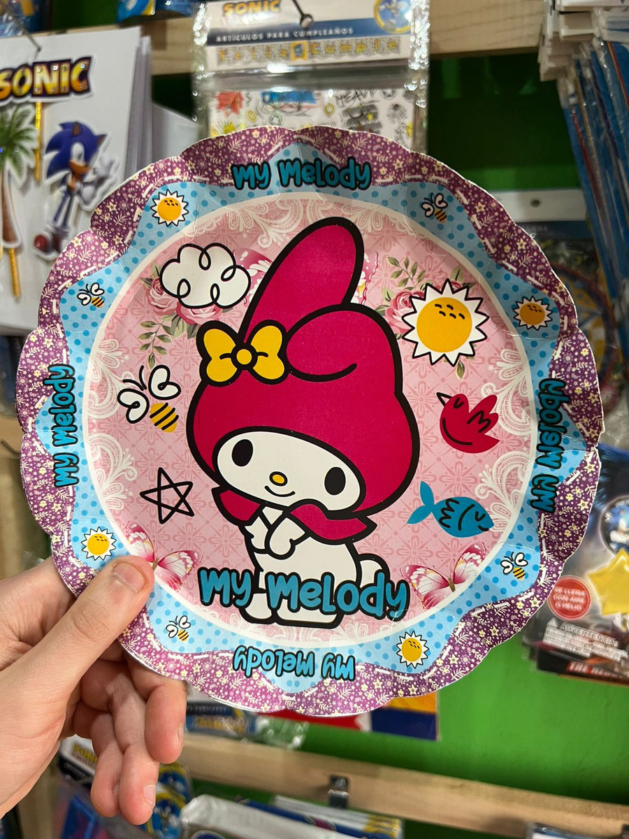 Platos my melody paquete X 6 unidades