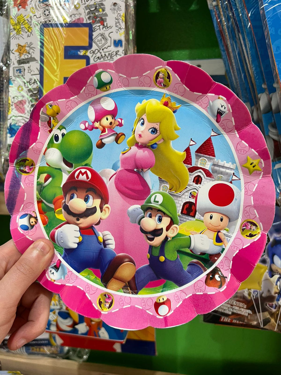 Platos princesa peach paquete X 6 unidades