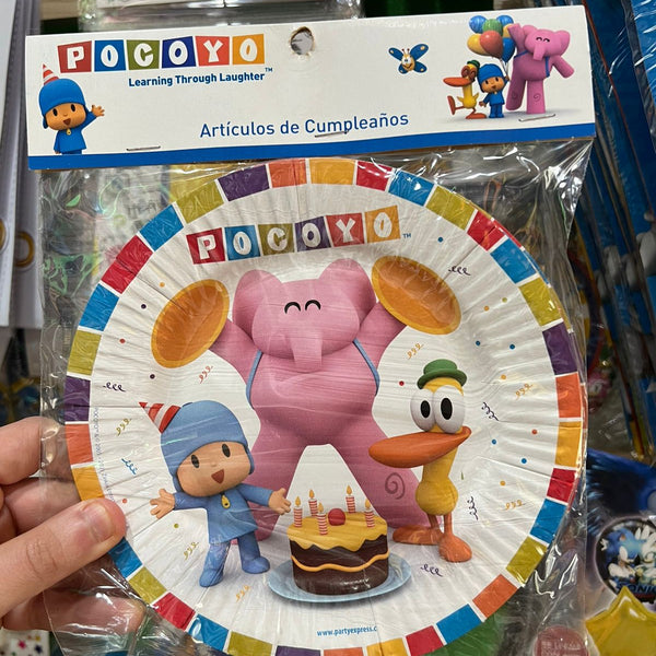 Platos pocoyo paquete X 6 unidades