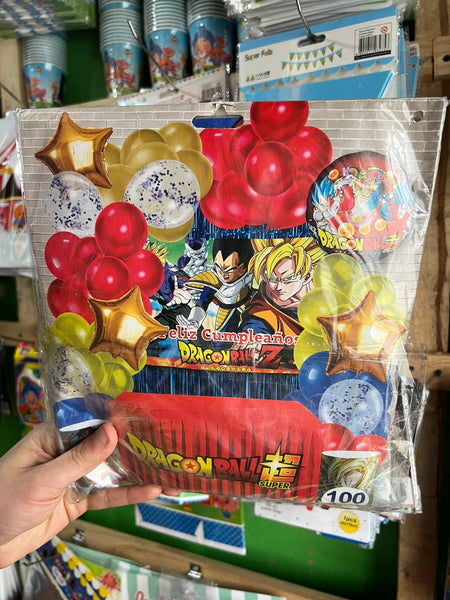 Set decoración cumpleaños dragon ball
