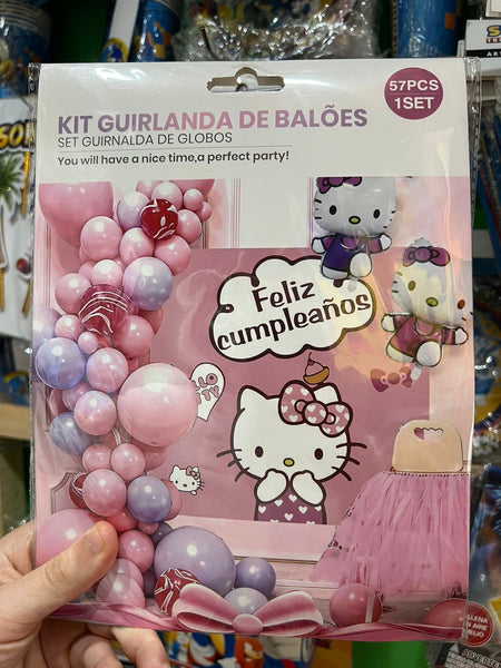 Set decoración cumpleaños hello kitty
