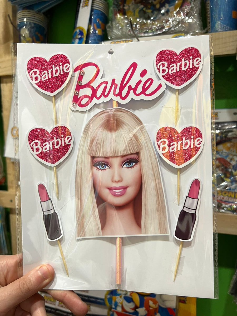 Topper para torta barbie