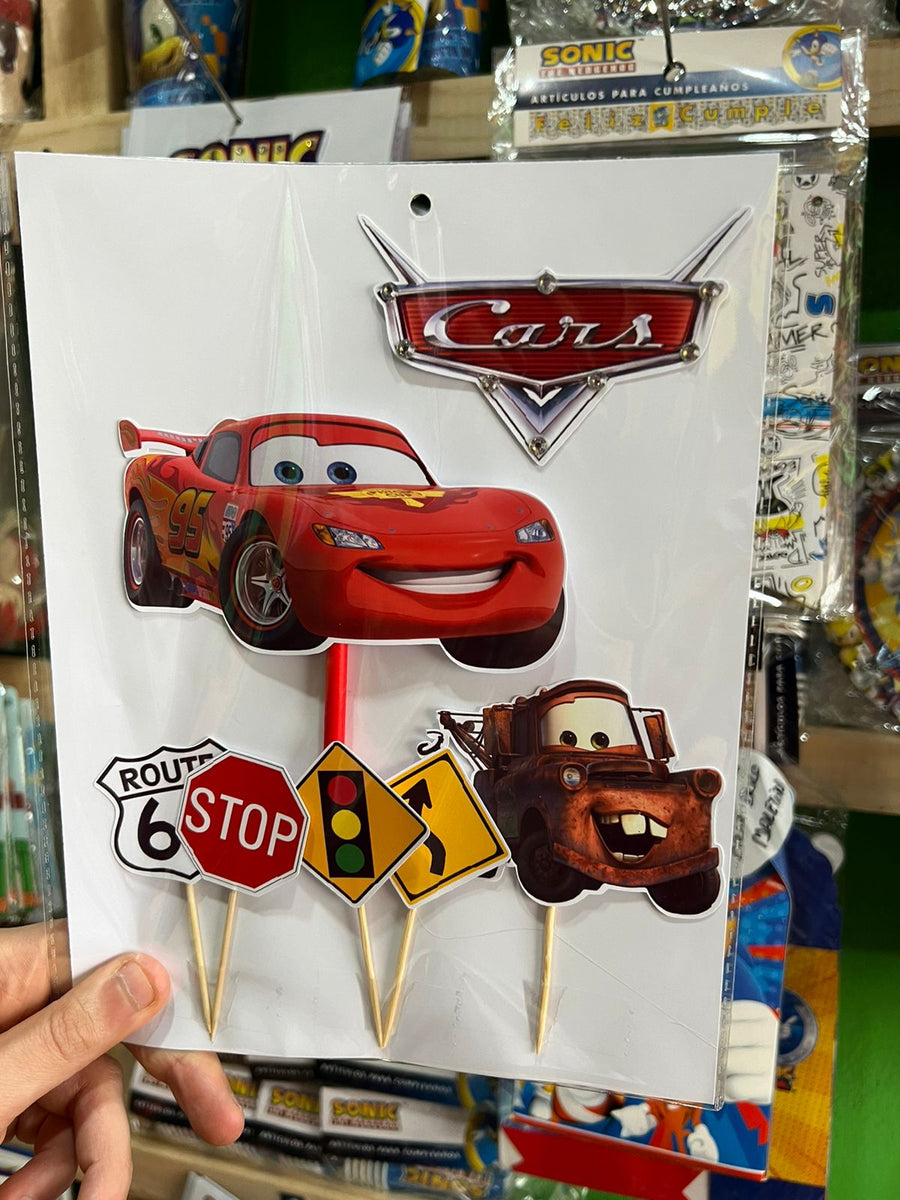 Topper para torta cars/rayo mcqueen