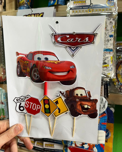 Topper para torta cars/rayo mcqueen