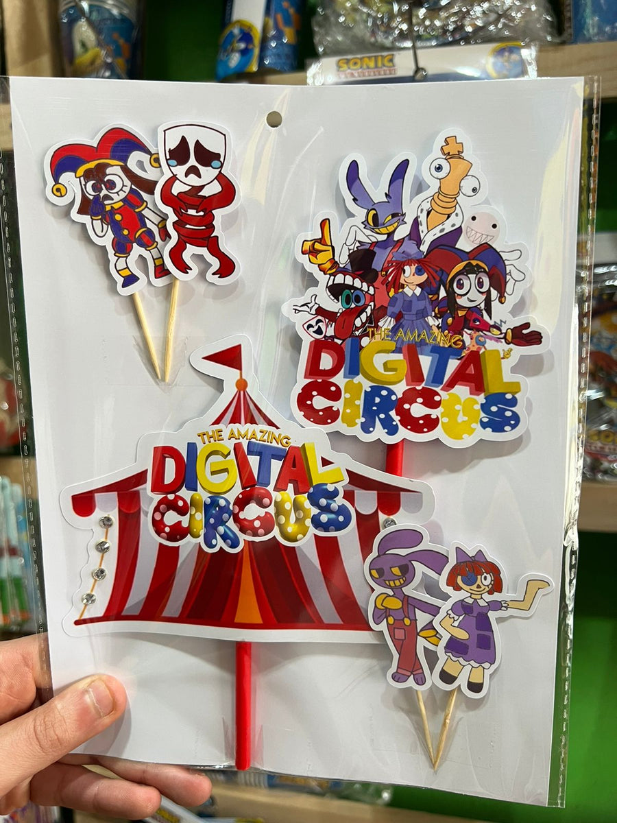 Topper para torta circo digital