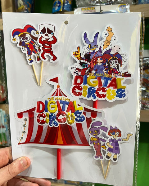 Topper para torta circo digital
