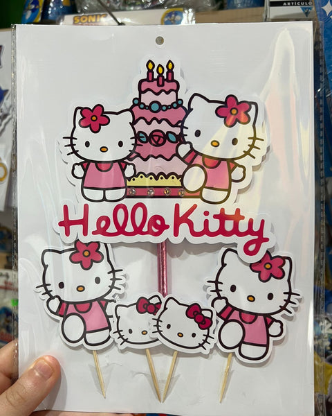 Topper para torta hello kitty