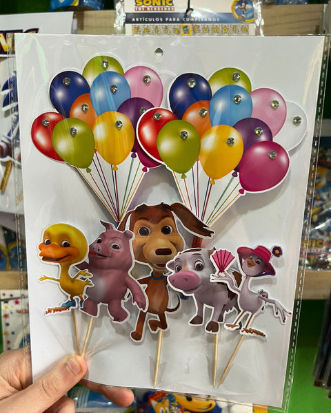 Topper para torta perro chocolo