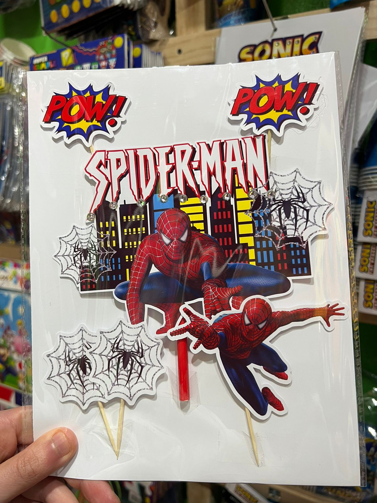 Topper Merlina Topper Torta Cumpleaños Spiderman | Villa del Globo