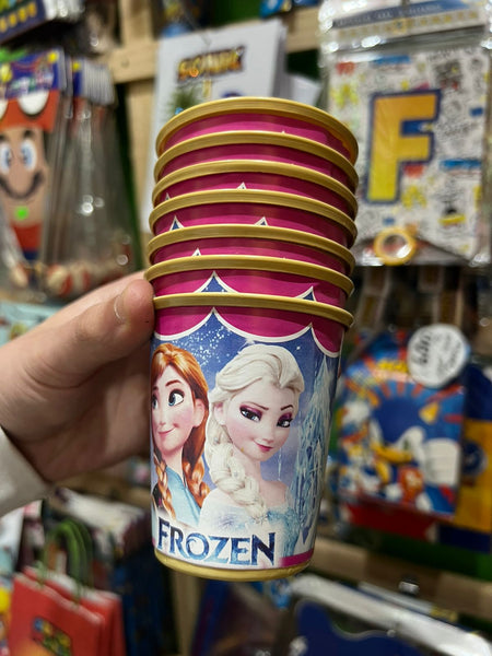 Vasos frozen paquete X 6 unidades