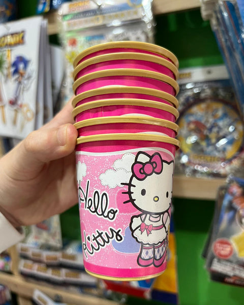 Vasos hello kitty paquete X 6 unidades