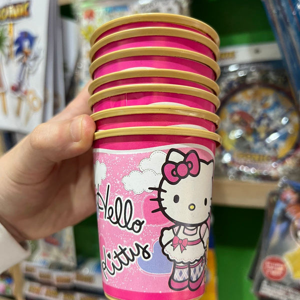 Vasos hello kitty paquete X 6 unidades