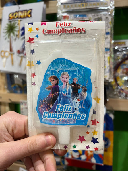 Vela cumpleaños frozen