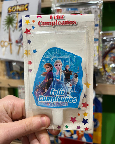 Vela cumpleaños frozen