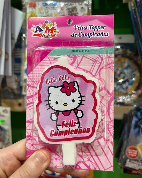 Vela cumpleaños hello kitty