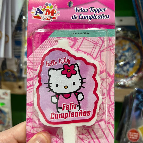 Vela cumpleaños hello kitty