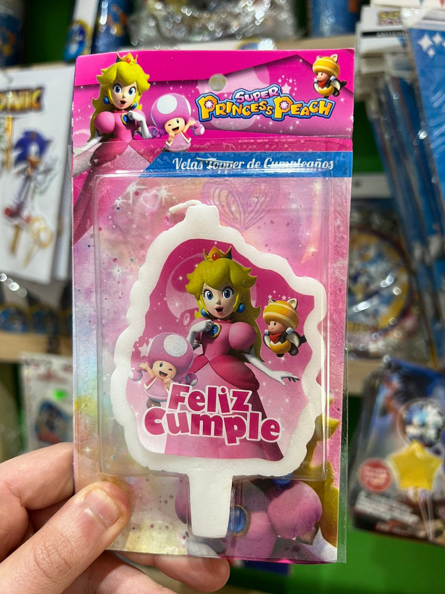 Vela cumpleaños Princesa peach