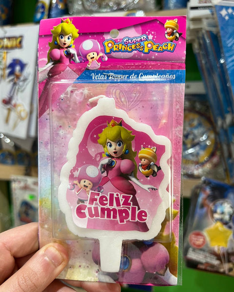 Vela cumpleaños Princesa peach