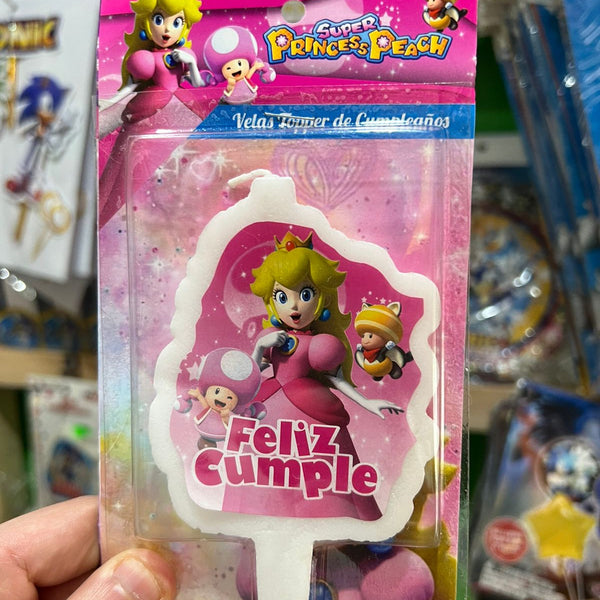 Vela cumpleaños Princesa peach