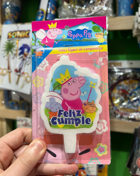 Vela cumpleaños peppa pig